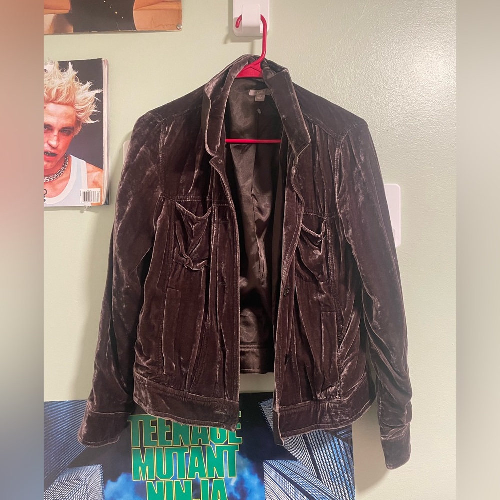 Velvet Aubergine Little Jacket